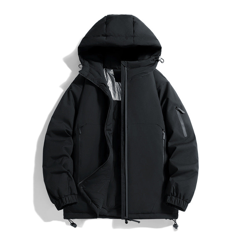 Unisex Warmer vattenavvisande kviltad parka med technical huva