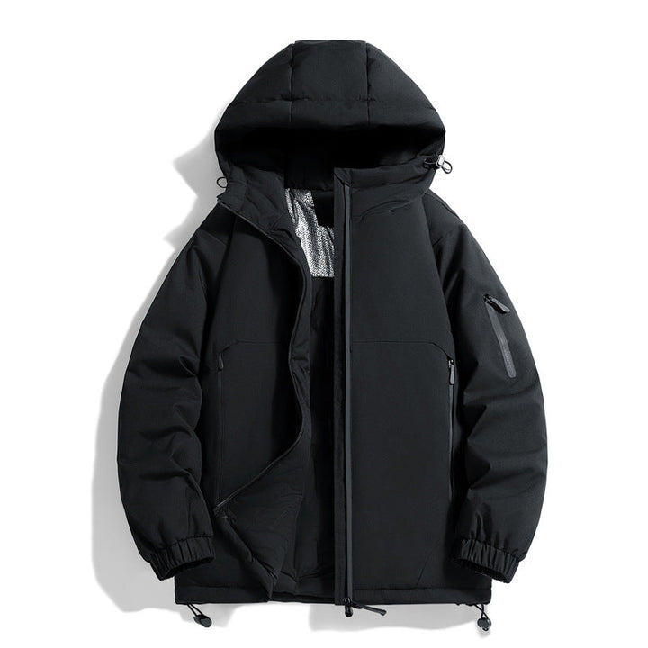 Unisex Warmer vattenavvisande kviltad parka med technical huva