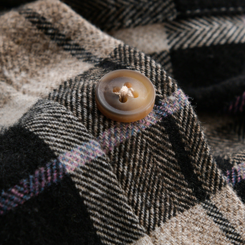Herr Rutmönster Flanell overshirt