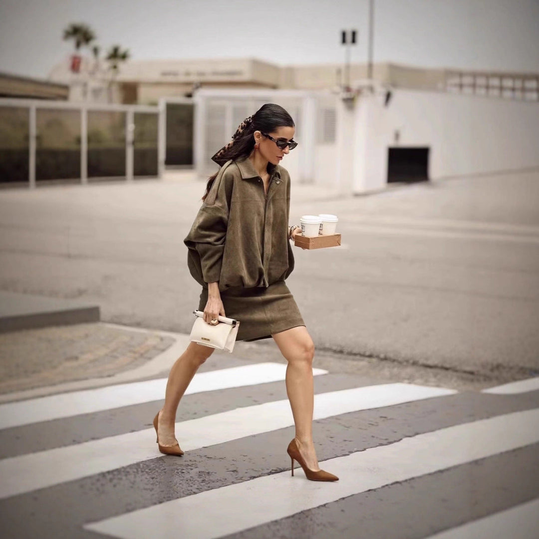 Dam Streetstyle Oversize Skjortjacka