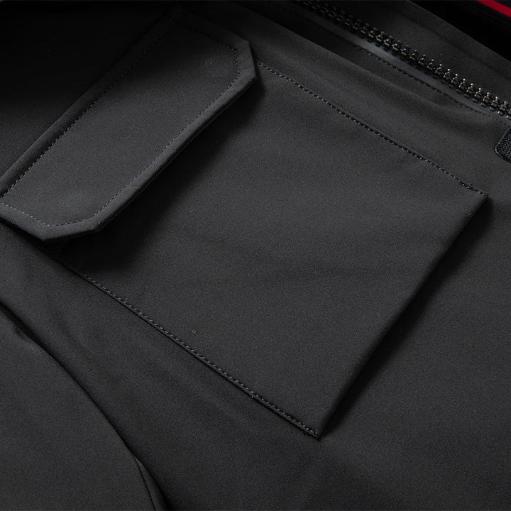 Herr Vattenavvisande Thermo Parka med Huva och Uttagbar Faux Fur Trim