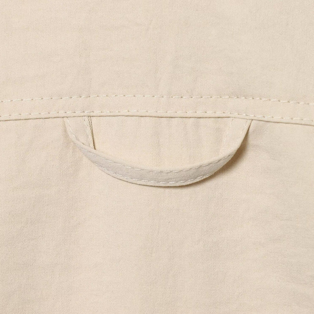 Dam oversize Field jacka in boxig skärning med Four Flap fickor och dold Snap Placket