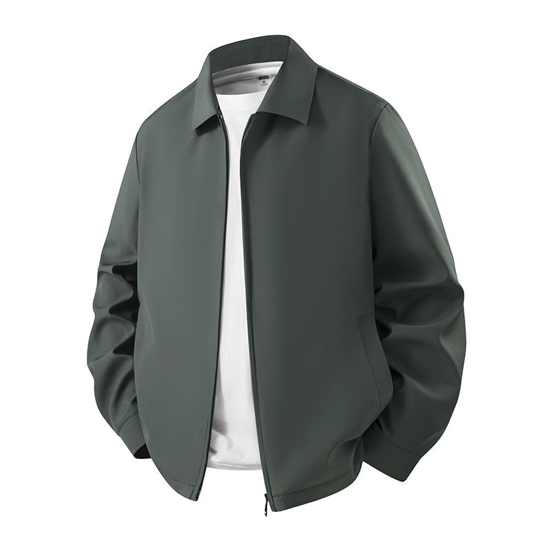 Herr Lätt Blousonjacke i Harrington-Stil med Dold Dragkedja och Eingrifftaschen