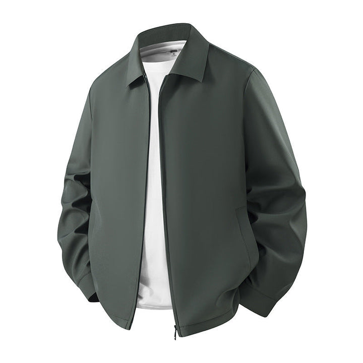 Herr Lätt Blousonjacke i Harrington-Stil med Dold Dragkedja och Eingrifftaschen