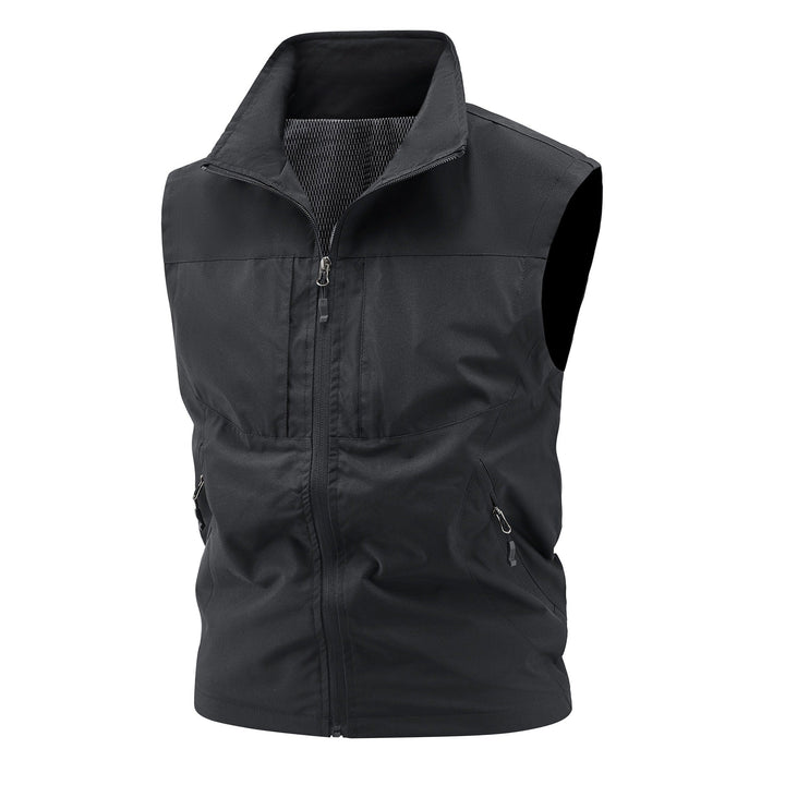 Dam Andningsbar Softshell Väst med Stå Krage och Tailored Skärning