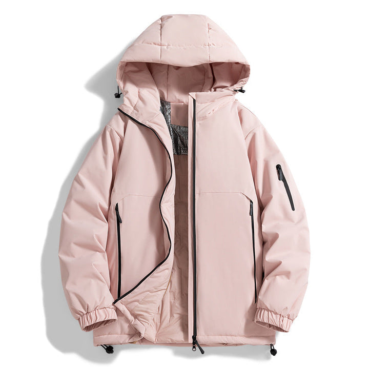 Unisex Warmer vattenavvisande kviltad parka med technical huva