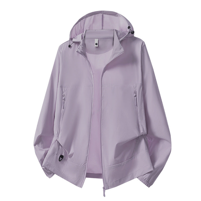 Herr Lätt Softshell Övergångsjacka med Huva, Vind och Vattenavvisande Skal &amp; Justerbar Dragsko Fåll