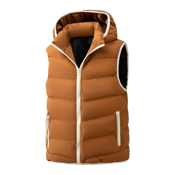 Dam lätt quiltad väst med ergonomic huva, synthetic thermal fyllning och kontrasterande edging
