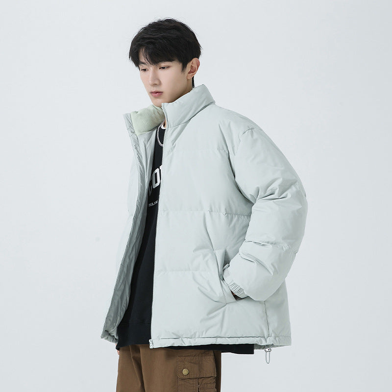 Dam Wattierte Steppjacke med Hohem Krage och Teddyfutter