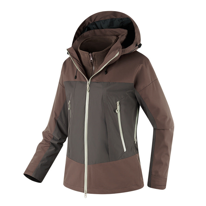 Dam Multi-komfort softshell jacka med avtagbar fleece foder och justerbar huva