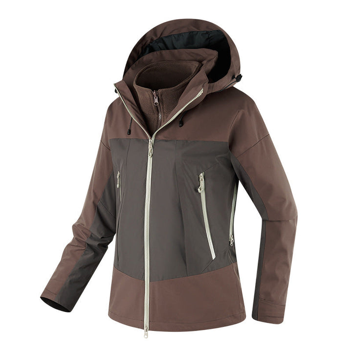 Dam Multi-komfort softshell jacka med avtagbar fleece foder och justerbar huva
