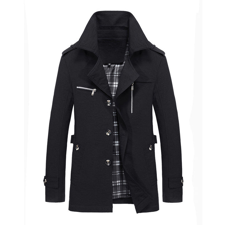Herr Short Rock i Urban Pilot Stil med Rutig Inre Foder