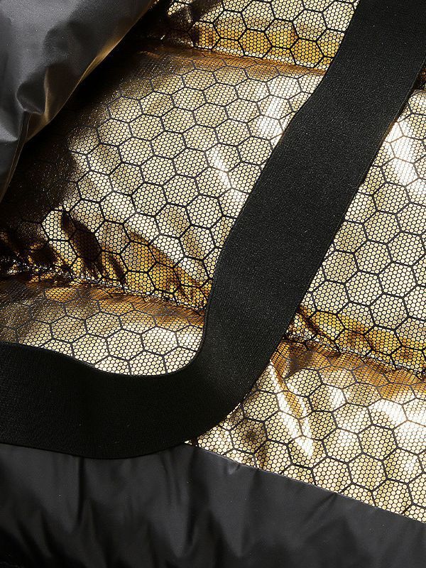 Herr Vadderad Termisk Quiltad Jacka med Huva och Heat-Reflective Foder
