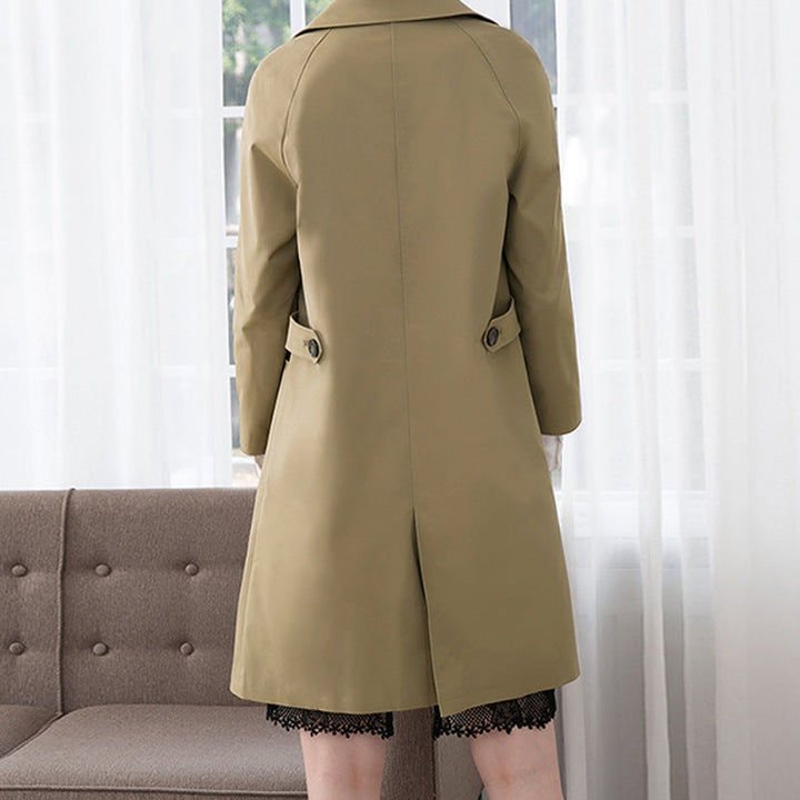 Dam modern trenchcoat med Double knappslå