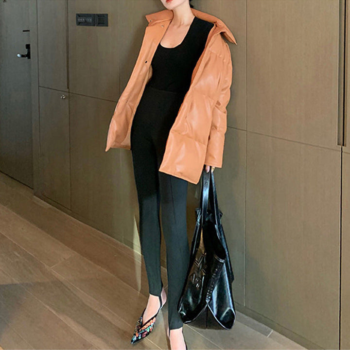 Dam Fashion kviltad jacka med hög krage 1789269028