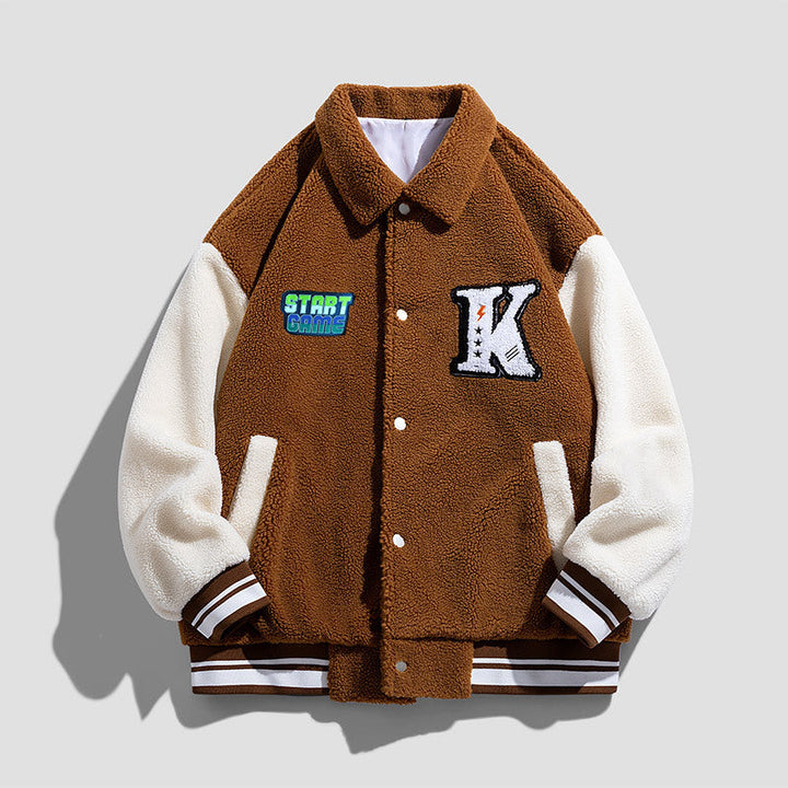 Unisex Modern Collegejacka med Embroidered Logo