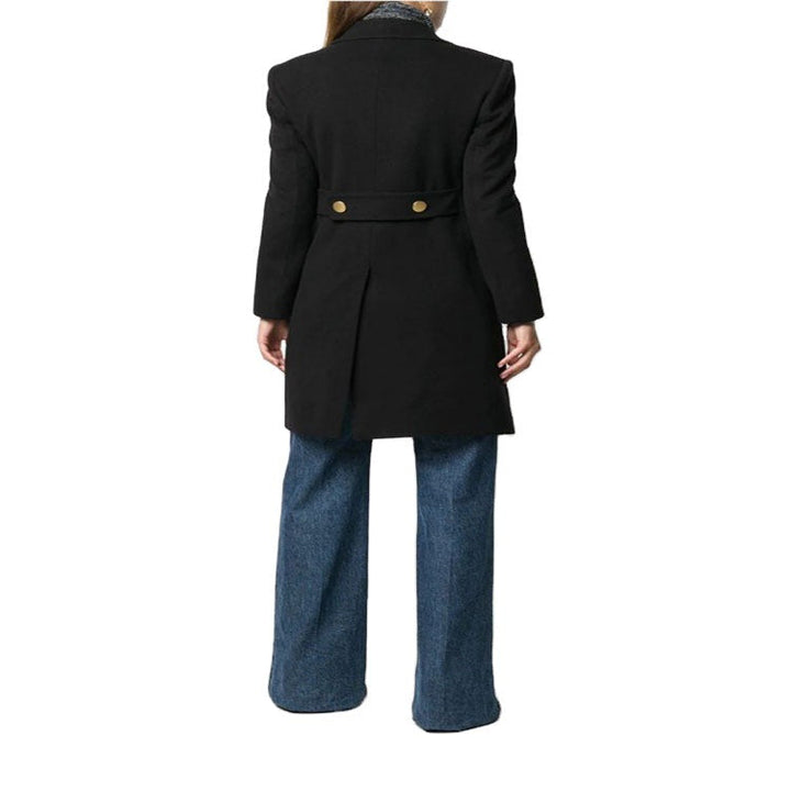 Dam Military-inspired skräddad Longcoat in Tailoring med dekorativ Metal knappar