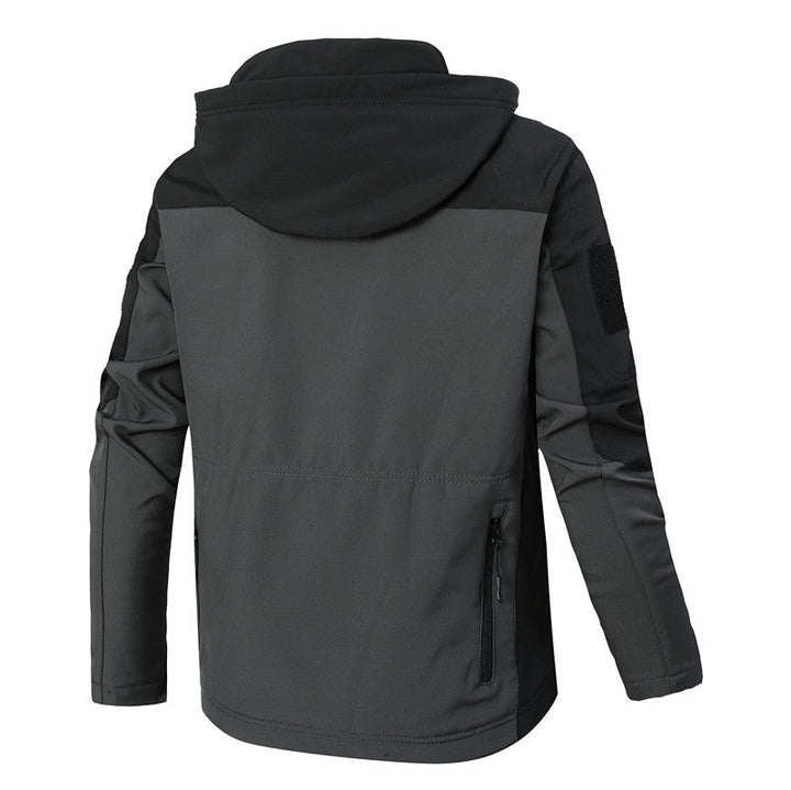 Herr Vindtät Softshell Jacka med Huva och Vattenavvisande Membran