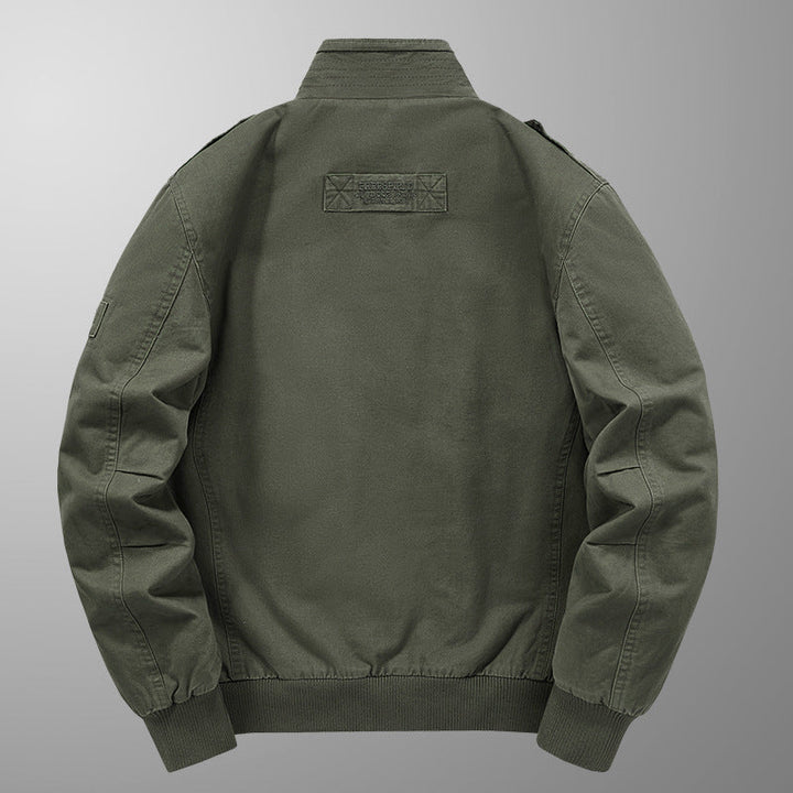 Herr Insulated Fält Blouson med Full Teddy Fleecefoder, Dold Zip Fram och Utility Fickor