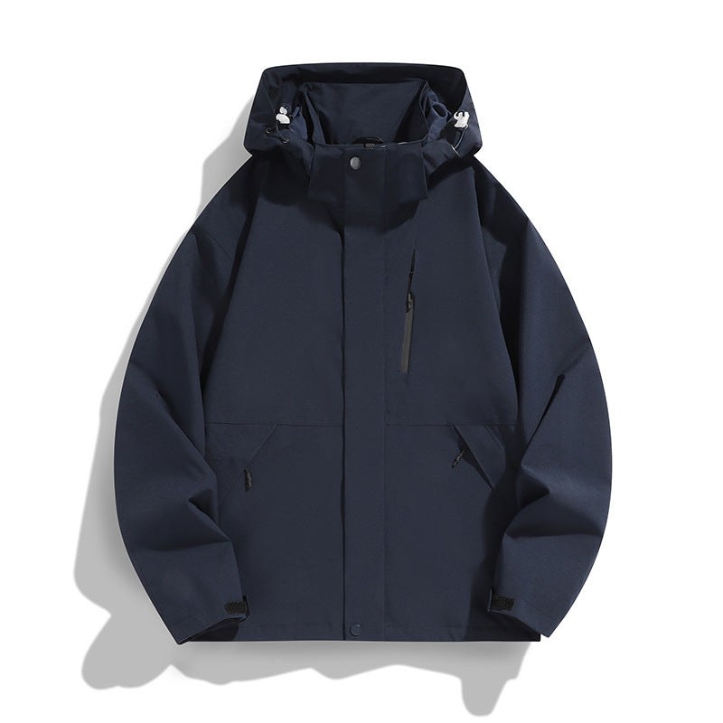Dam oversize softshell med huva jacka med Drop Shoulder, dold dragkedjas och dragsko