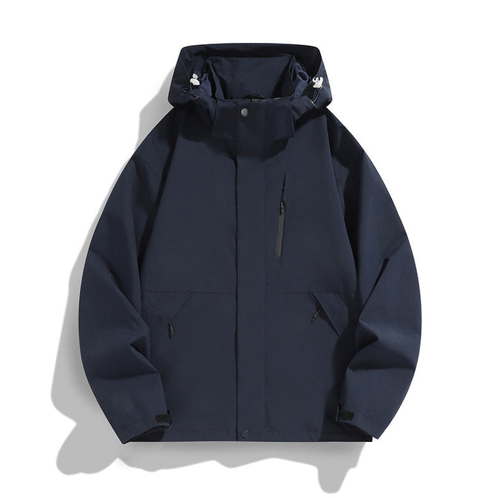 Dam oversize softshell med huva jacka med Drop Shoulder, dold dragkedjas och dragsko