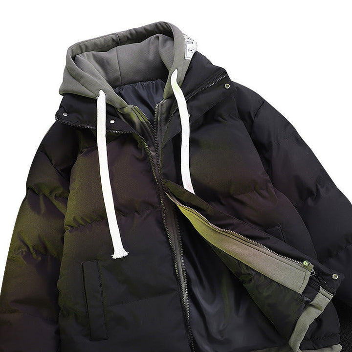 Dam kviltad med huva kviltad jacka med Integrated Sweatliner och två-Layer design