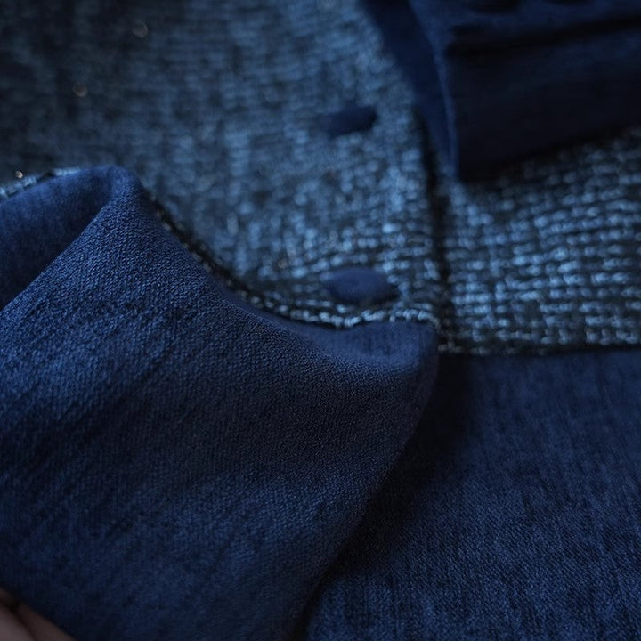 Dam elegant kort jacka med Textured tyg Drune