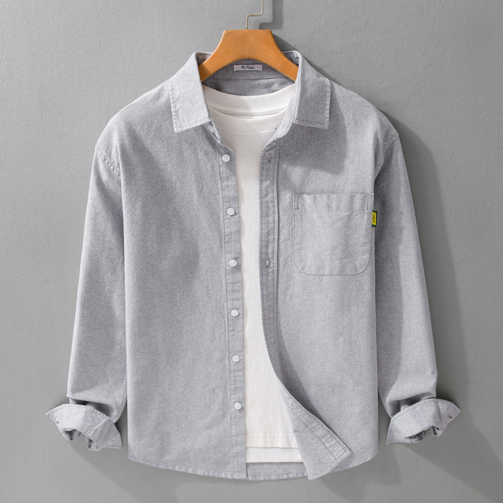 Dam lätt bomull Overshirt med Kent krage, Patch Chest ficka och Relaxed passform