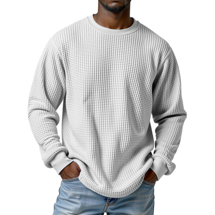 Herr Urban Pullover med Waffle Structure