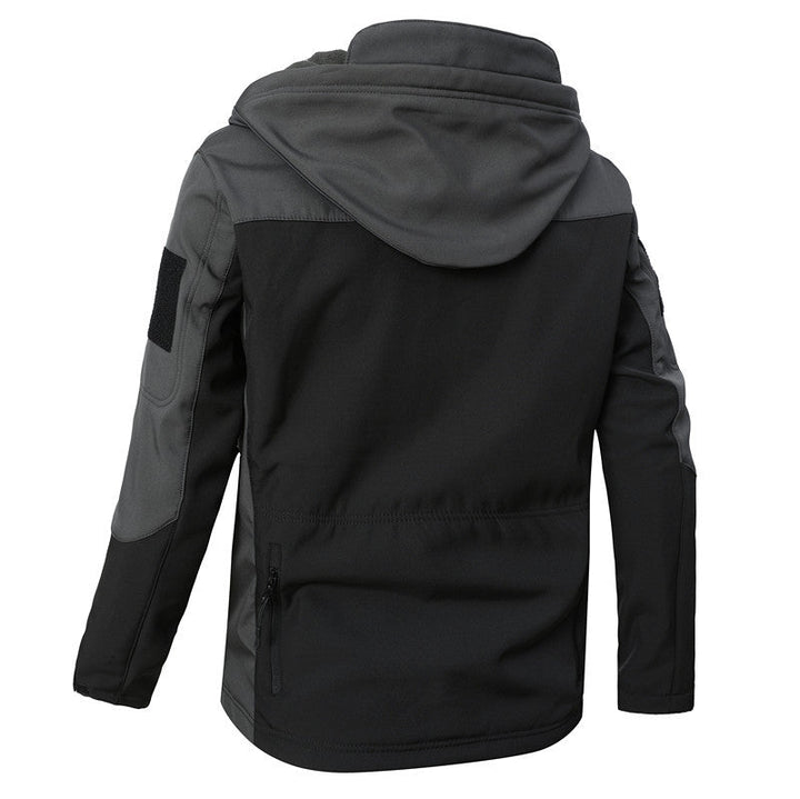 Herr Vindtät Softshell Jacka med Huva och Vattenavvisande Membran