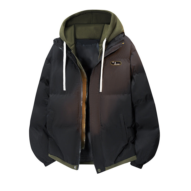 Dam Kort Quiltad med Huva Jacka med Lätt Termisk Insulation, Vattenavvisande Shell &amp; Elastic Nederkant