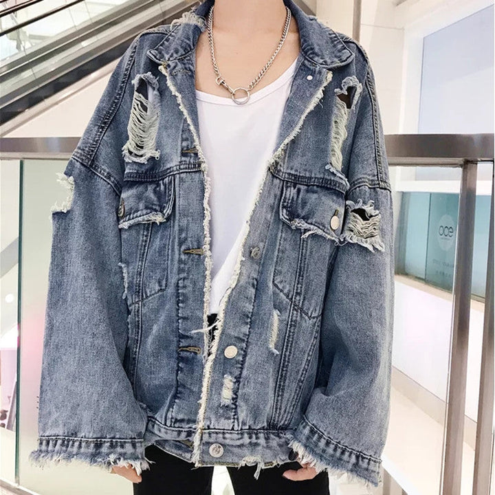 Dam Oversize Denimjacka