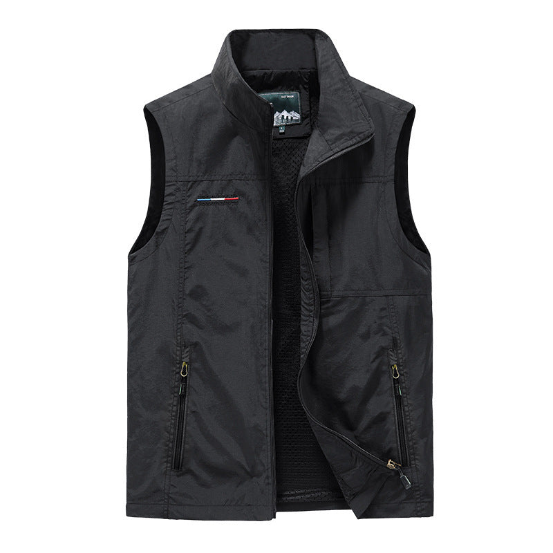 Herr Thermo Sleeveless Väst med Teddyfoder och Dragkedja