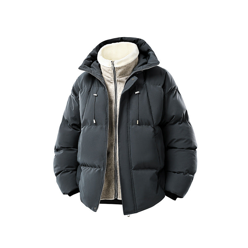 Dam Oversize-Steppjacke med Integriertem Fleece-Innenlayer och huva