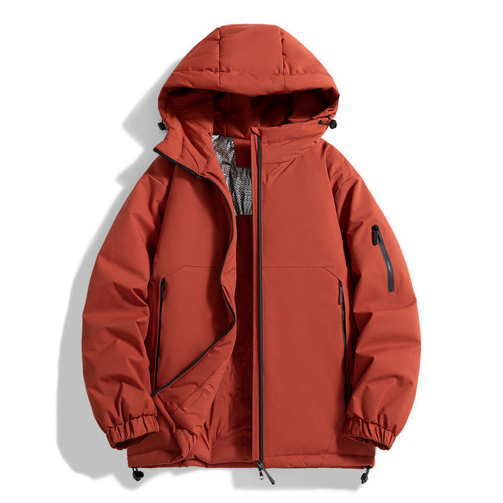 Unisex Warmer vattenavvisande kviltad parka med technical huva