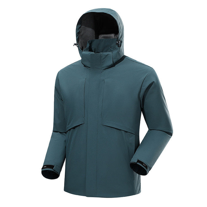 Herr Urban Vattentät Tech Parka med Hög Krage och Minimalistisk Fickor