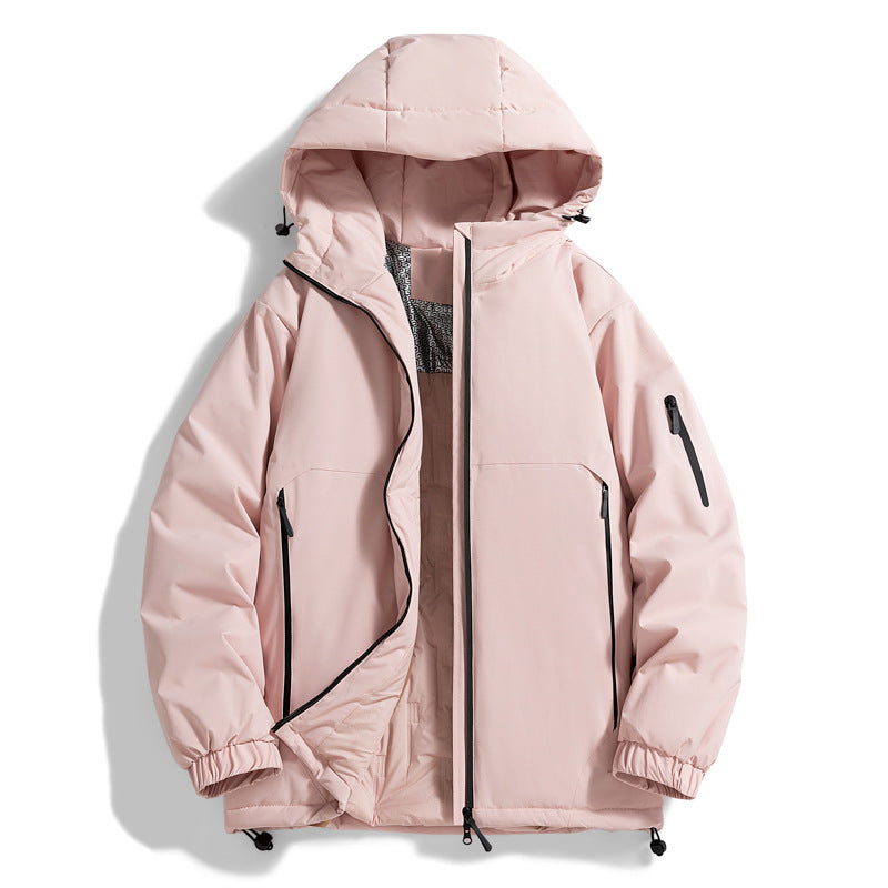Unisex Warmer vattenavvisande kviltad parka med technical huva