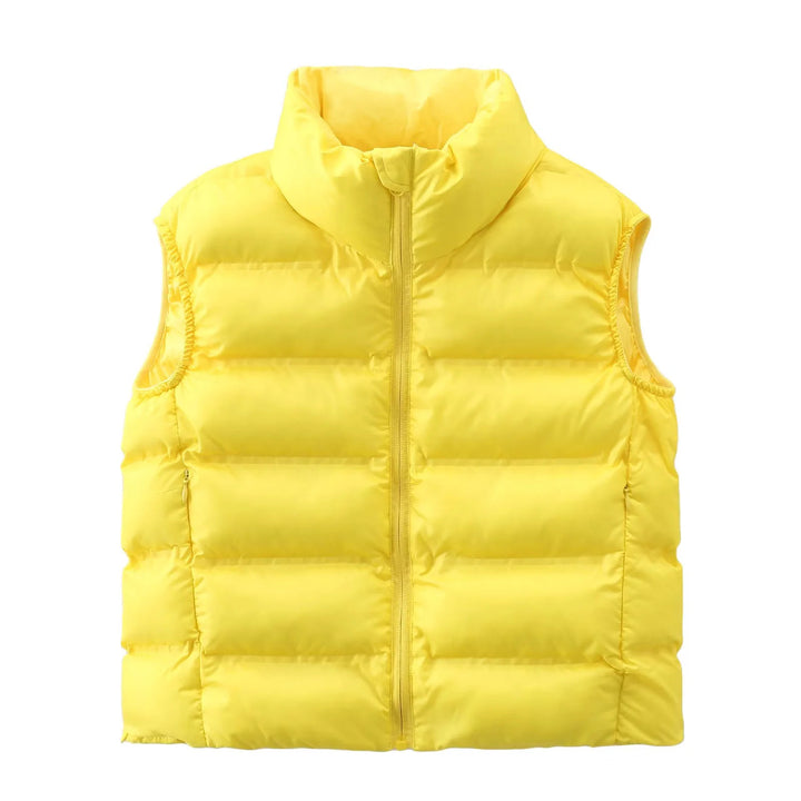 Dam quiltad thermal väst med high ståkrage, side dragkedja fickor, och adjustable fåll