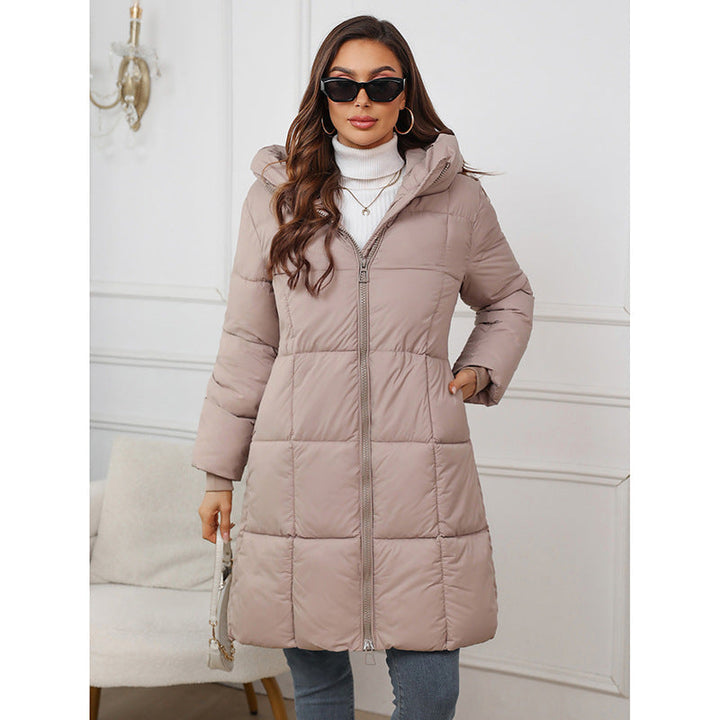 Dam nan skräddad lång puffer med vindtät membrane, warming värmande fyllning och extended back section