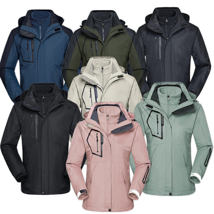 Herr Andningsbar och Vattentät Softshell Utomhus Jacka med Welded Sömmar och Multifunctional Fickor
