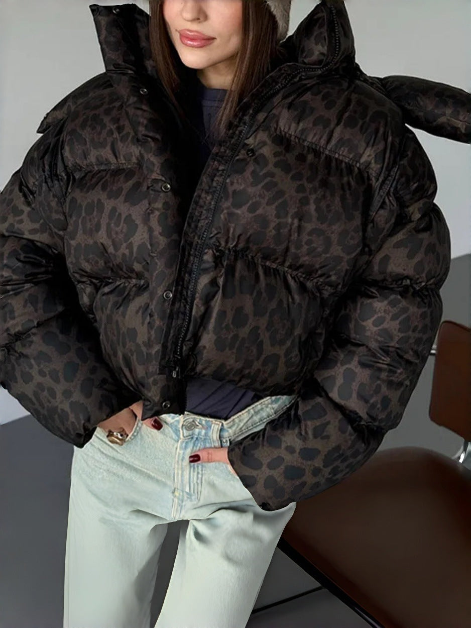 Dam stilren kort jacka med quiltad detaljer