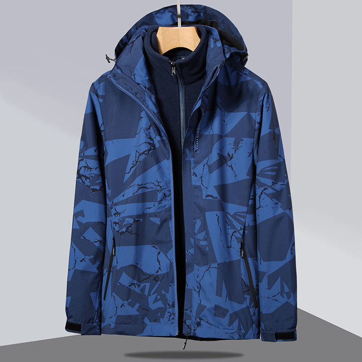 Dam två-layer softshelljacka med removable fleece inner jacka och huva