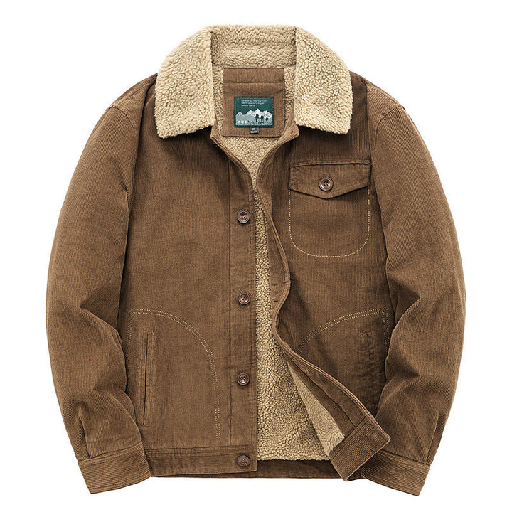 Herr casual Cord Jacka med teddyfoder 1787797411