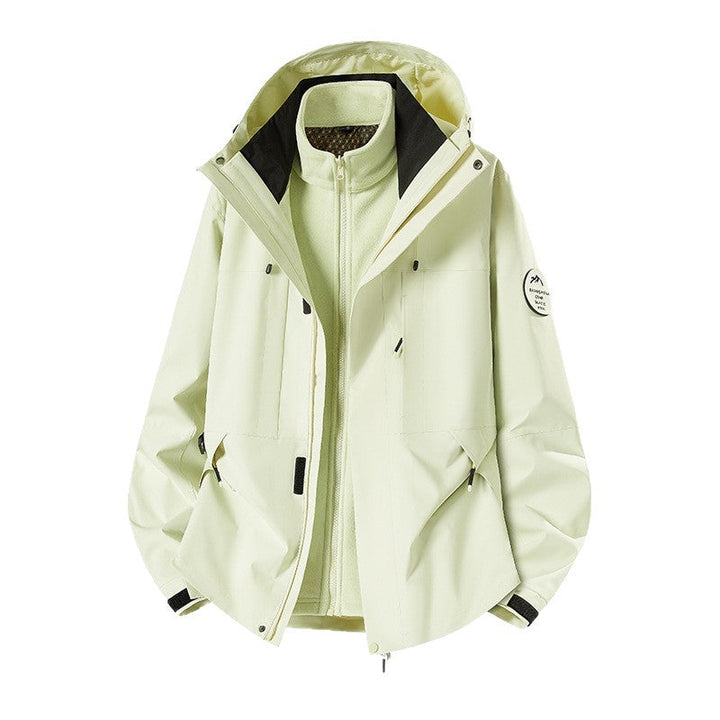 Herr Weatherproof Technical Softshell Trekking Jacka med Huva och Insulating Inre Insert