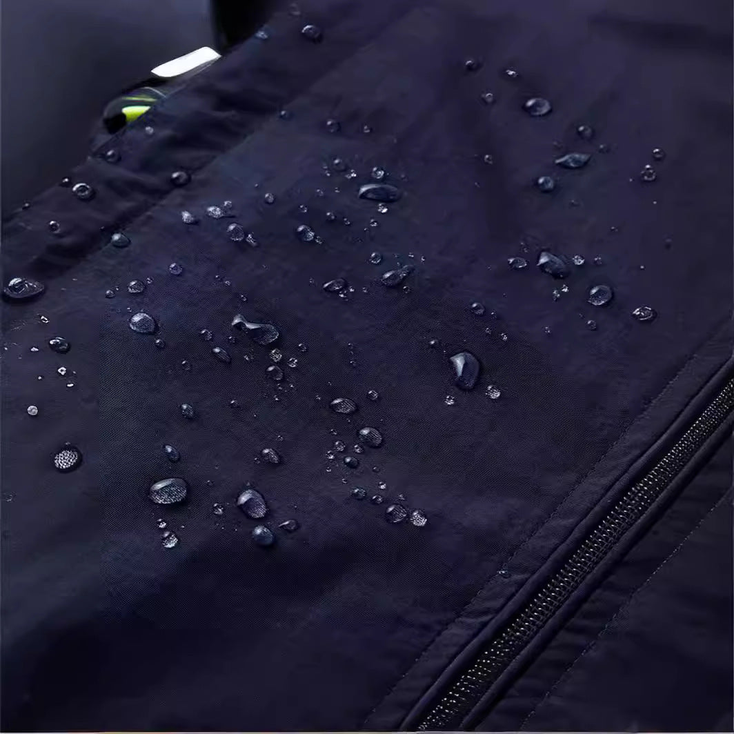 Herr Ultralight Utomhus Utility Väst med Mesh Foder, Vindskyddande Krage och Dragsko