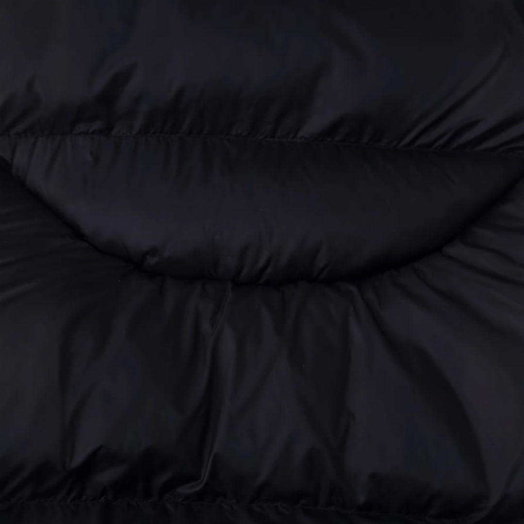 Dam kviltad oversize Parka med XXL huva och Flap fickor