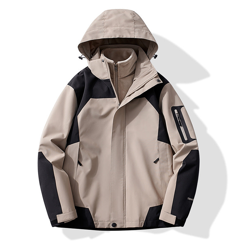 Dam Multifunctional Trekking softshelljacka med removable fleecefoder och huva