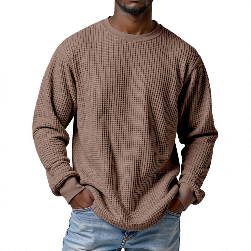Herr Urban Pullover med Waffle Structure