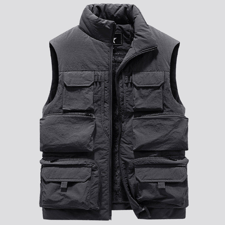 Herr Tactical Multifunction Väst med Termisk Isolering och Flera Fickor