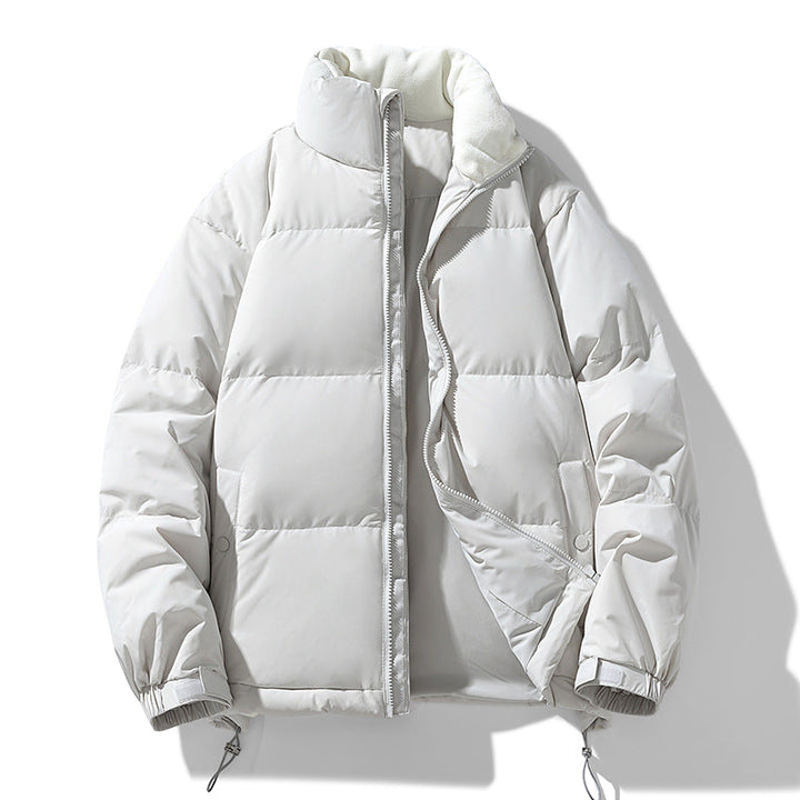 Dam Wattierte Steppjacke med Hohem Krage och Teddyfutter